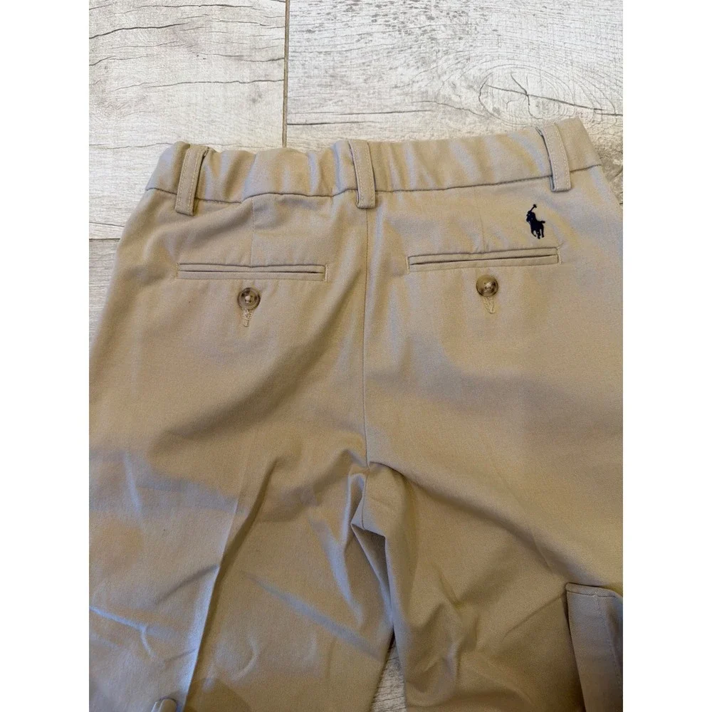 Polo Ralph Lauren Boys Khaki Chino Pants Tan Straight Leg Size 8